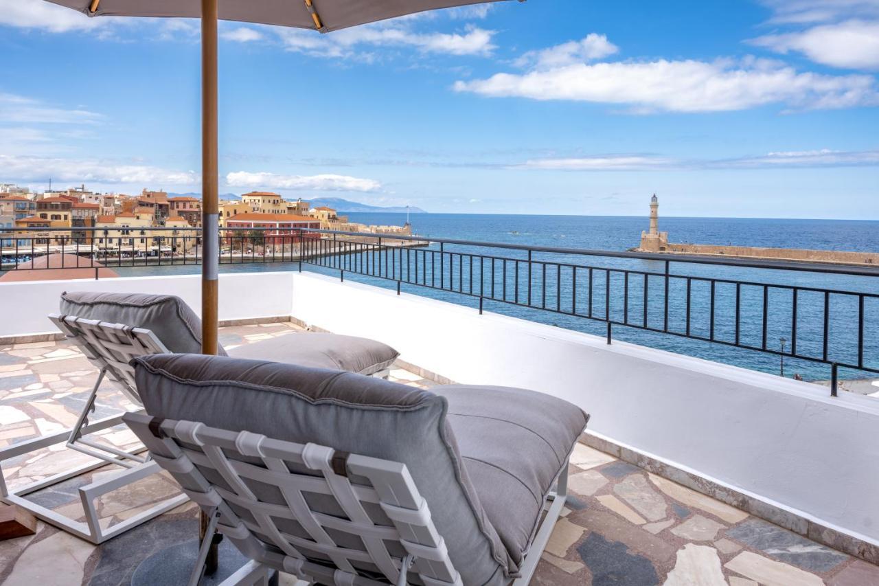 Amphitrite Hotel Chrissi Akti Chania Exterior foto