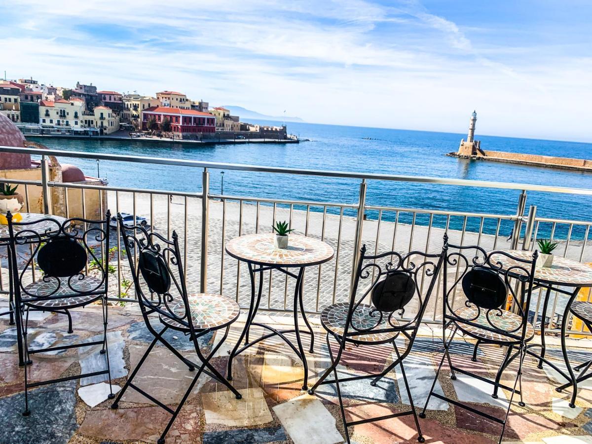 Amphitrite Hotel Chrissi Akti Chania Exterior foto